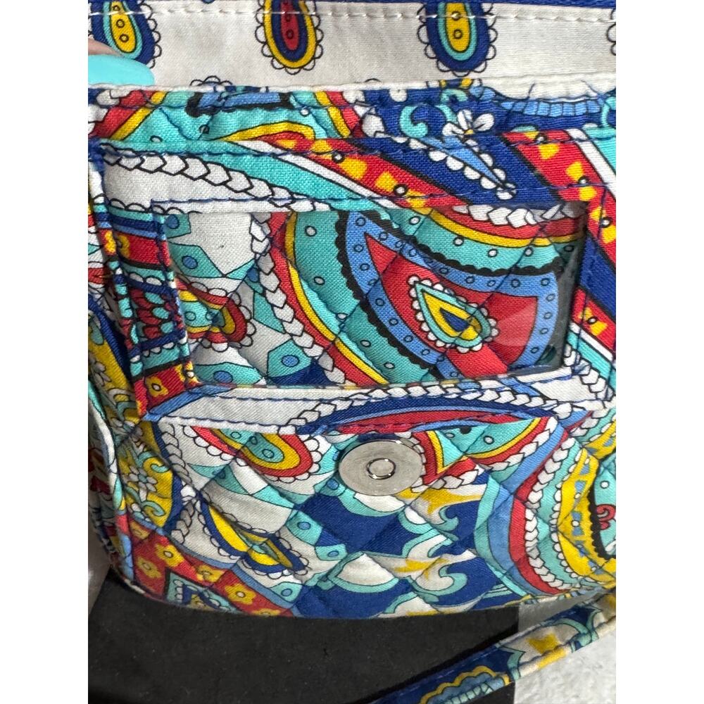 EUC Vera Bradley Mini Hipster Crossbody Blue Paisley - Picture 4 of 8